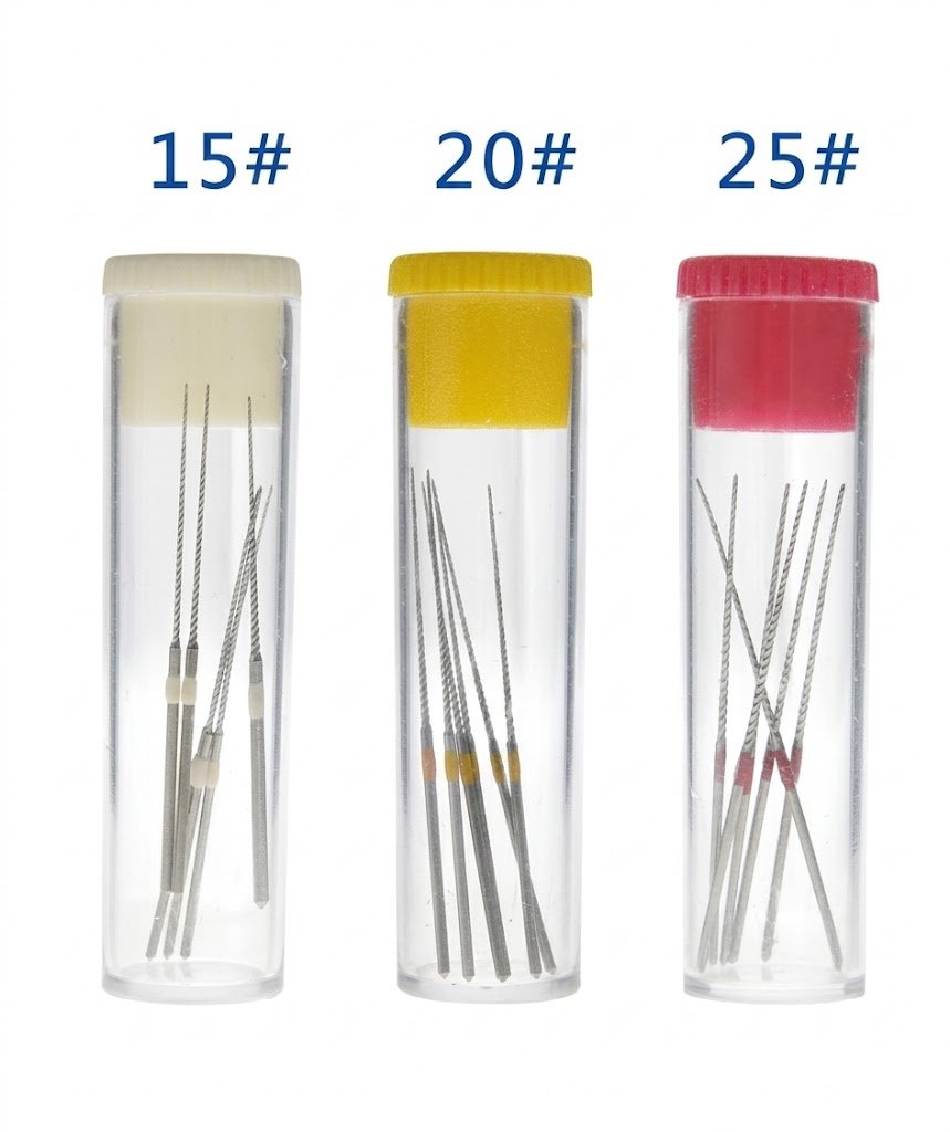 6pcs/Bottle Dental U files Root Canal Endodontic 33mm 15#, 20#, 25#