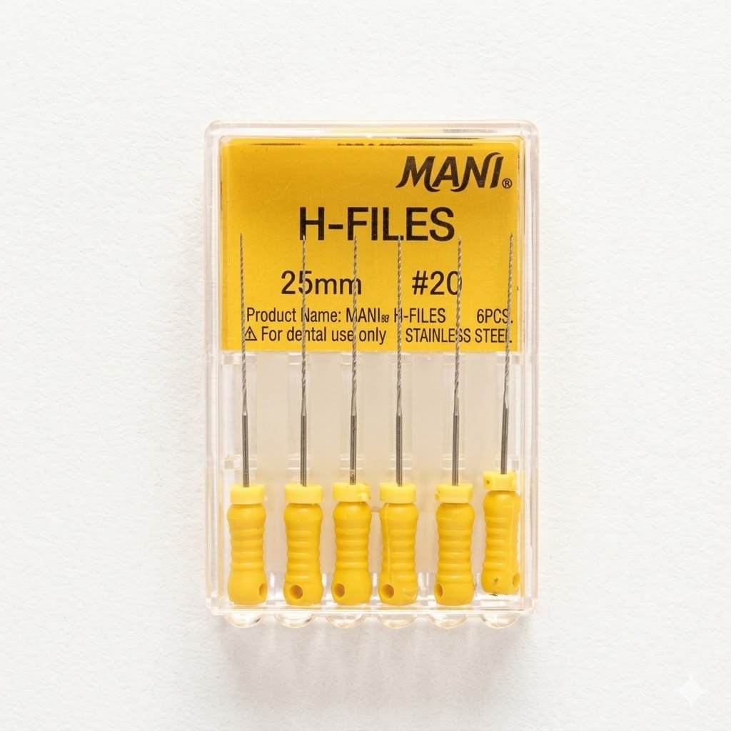 MANI® Stainless Steel H-Files 25mm #20