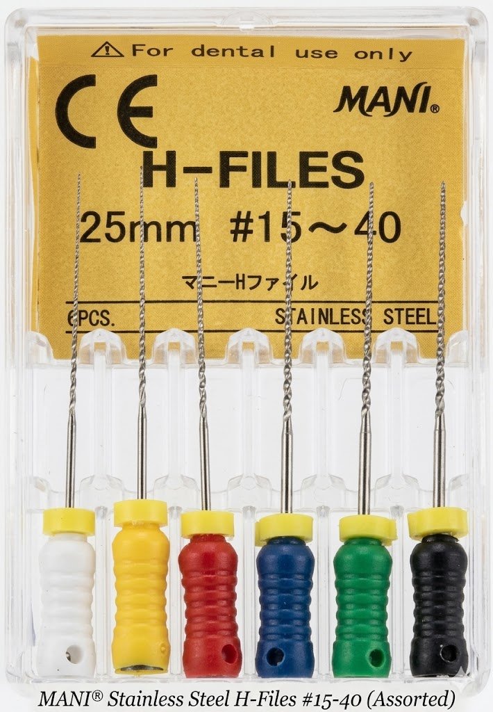 MANI® Stainless Steel H-Files 25 mm #15~40