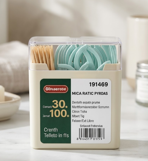 Dental floss and tooth pick