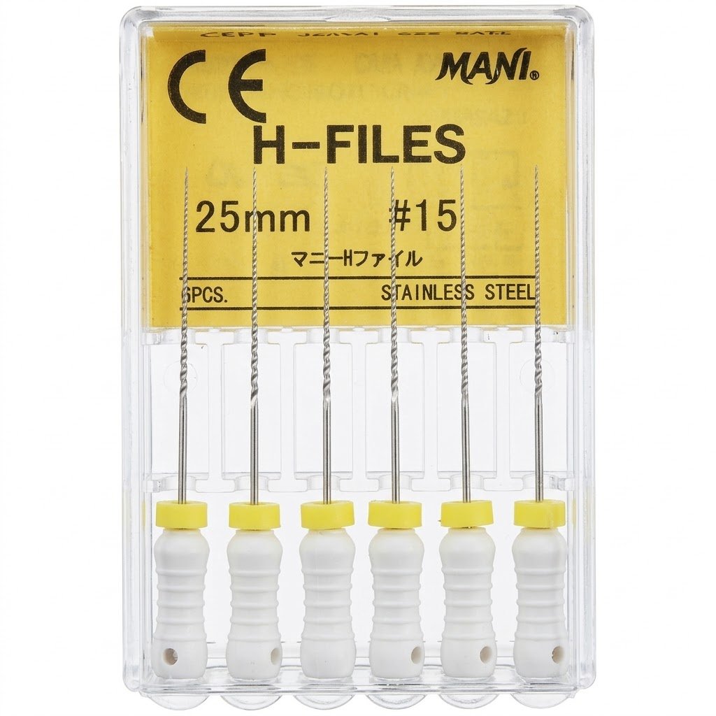 MANI® Stainless Steel H-Files 25mm #15