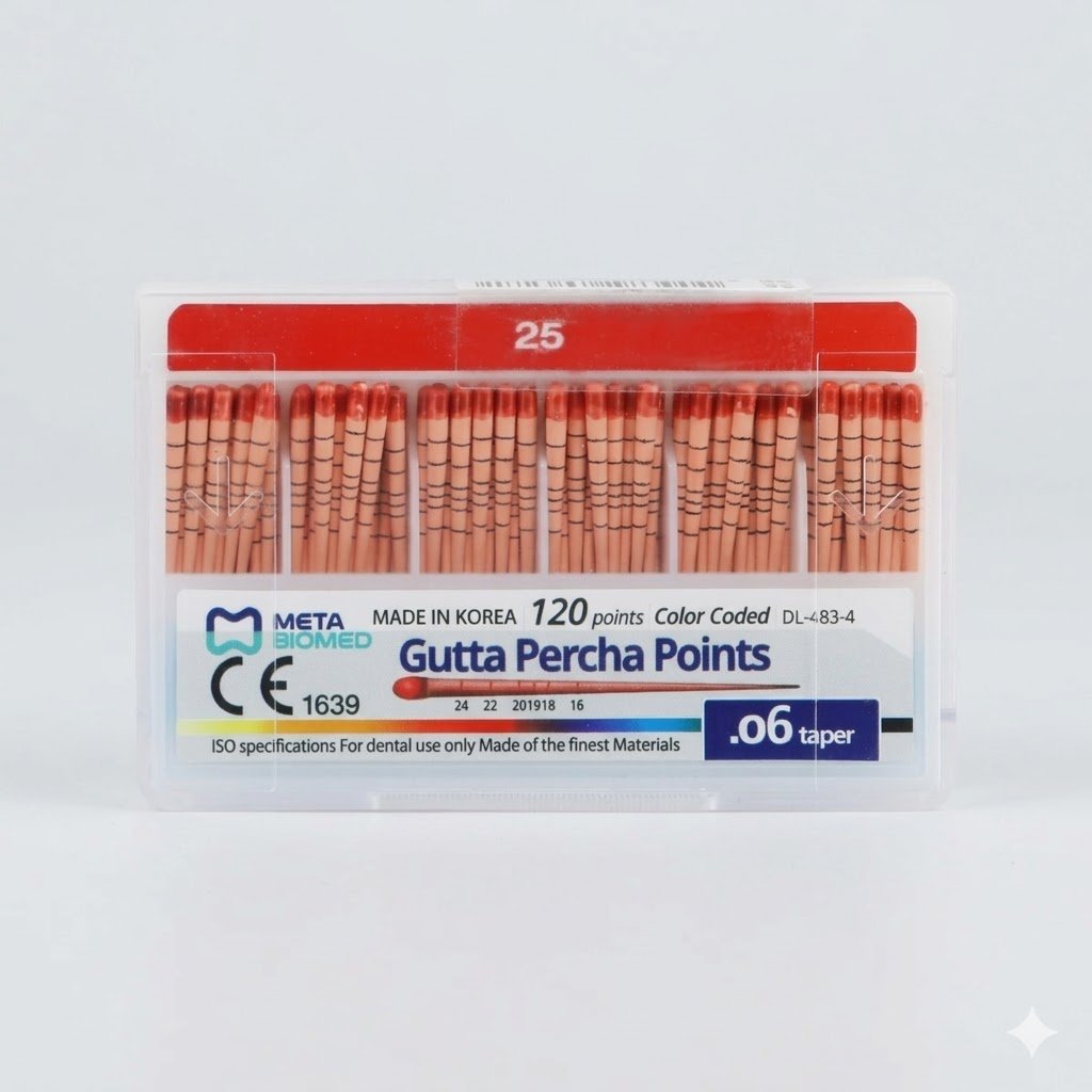Gutta Percha Points (ISO Size 25, .06 Taper)