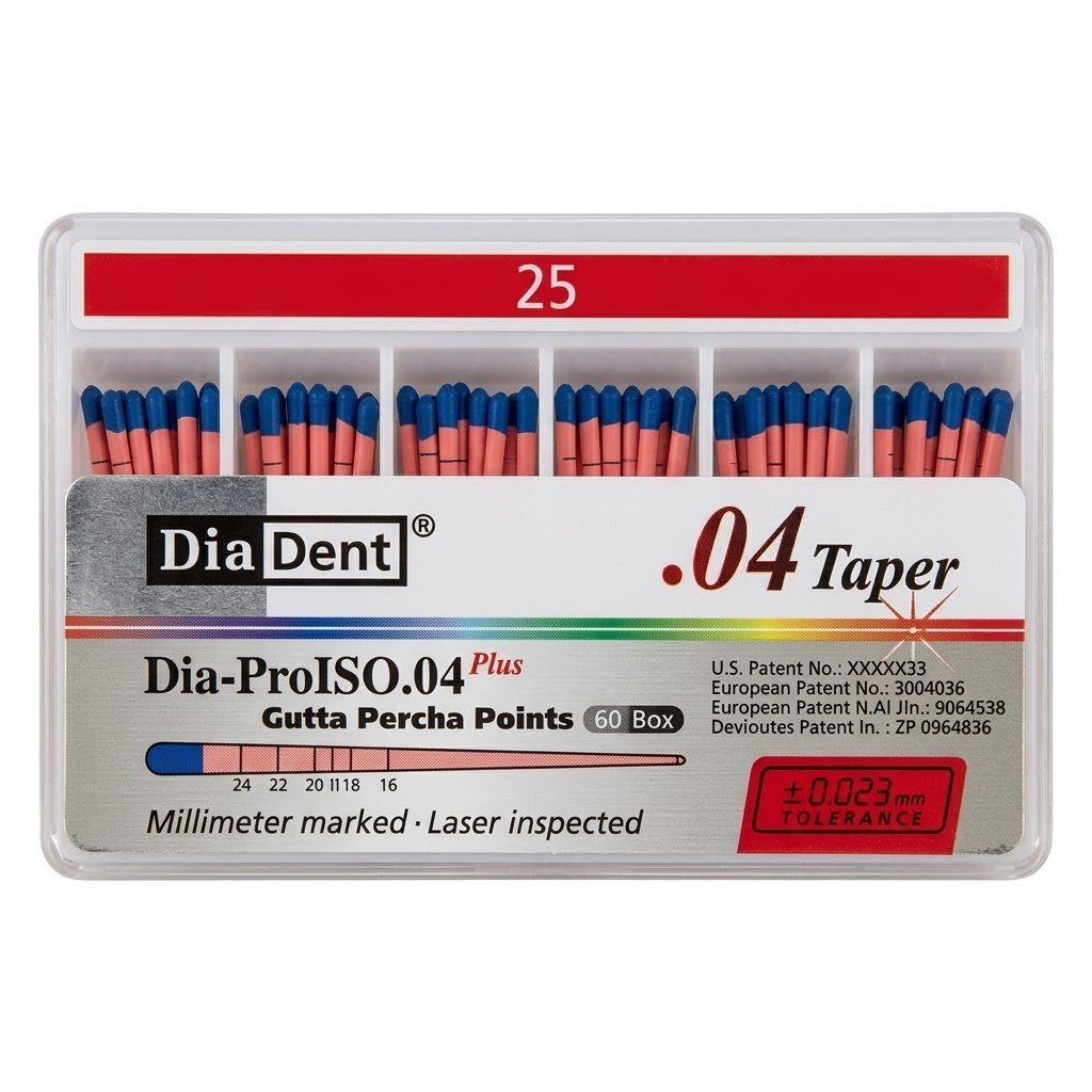 Dia-ProISO .04 Plus™ Gutta Percha Points (Size 25)