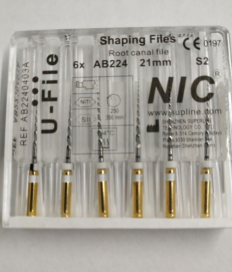 Dental NiTi Root Canal Shaping U-Files