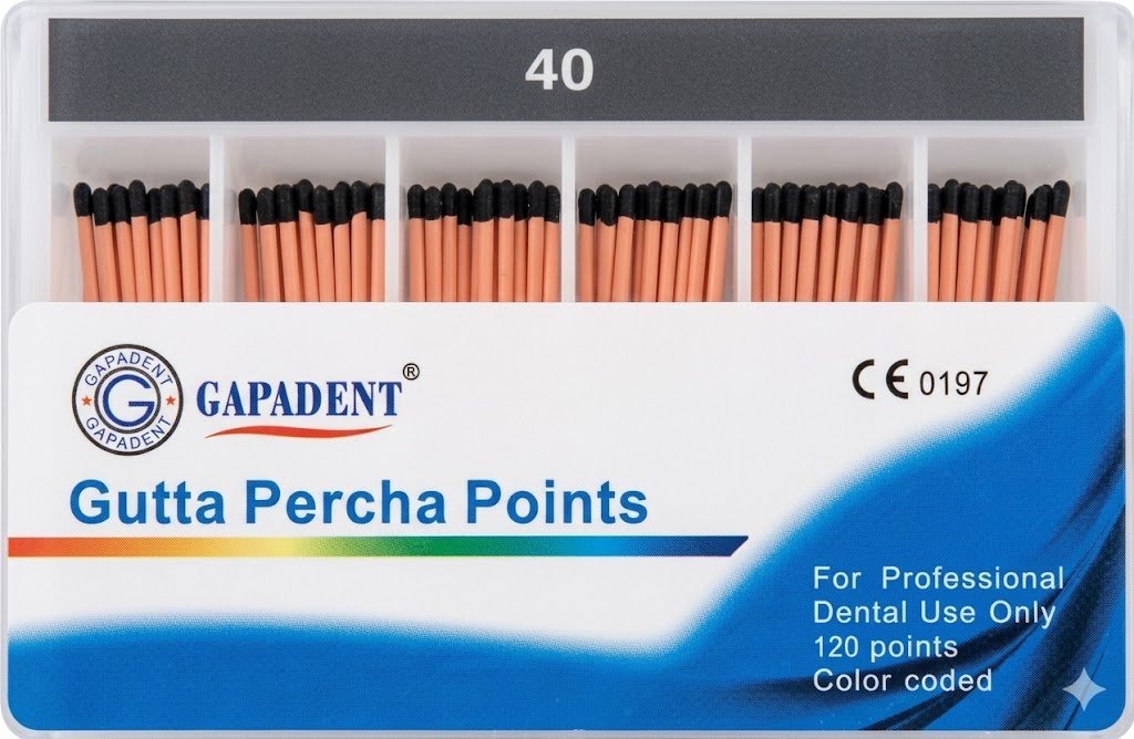 Gapadent® Gutta Percha Points (Size #40)