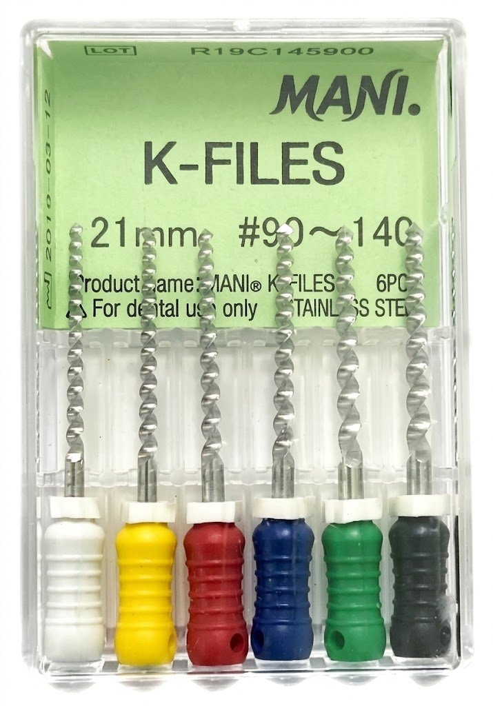 Mani K-File 21mm Assorted # 90-140