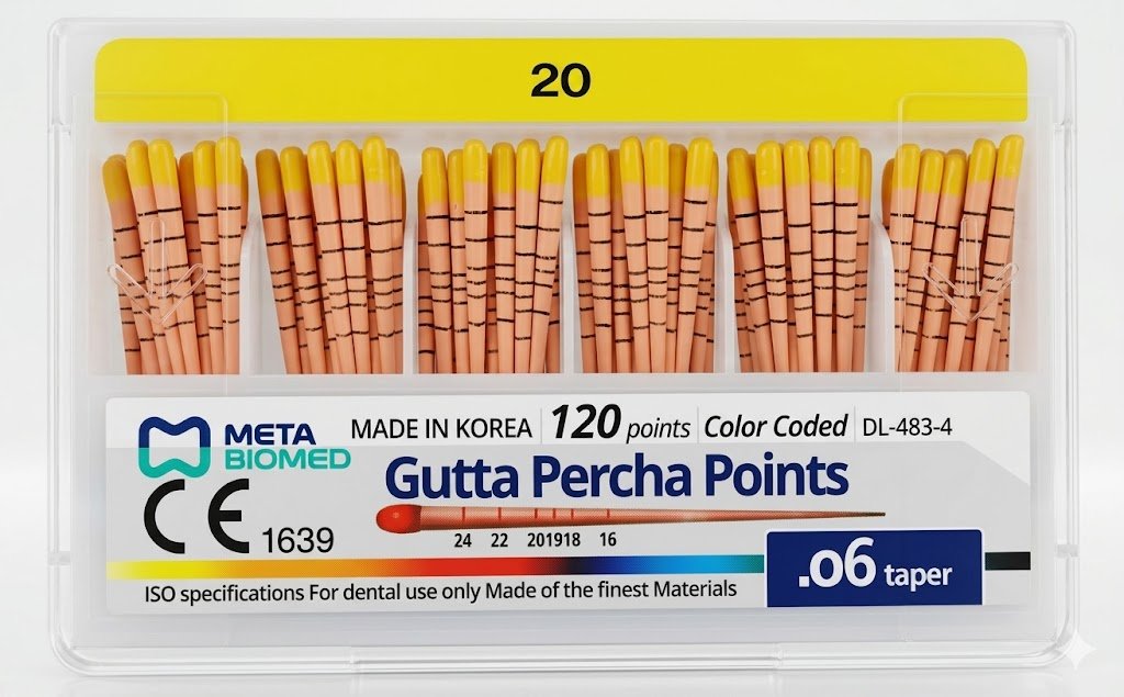 Gutta Percha Points (ISO Size 20, .06 Taper)